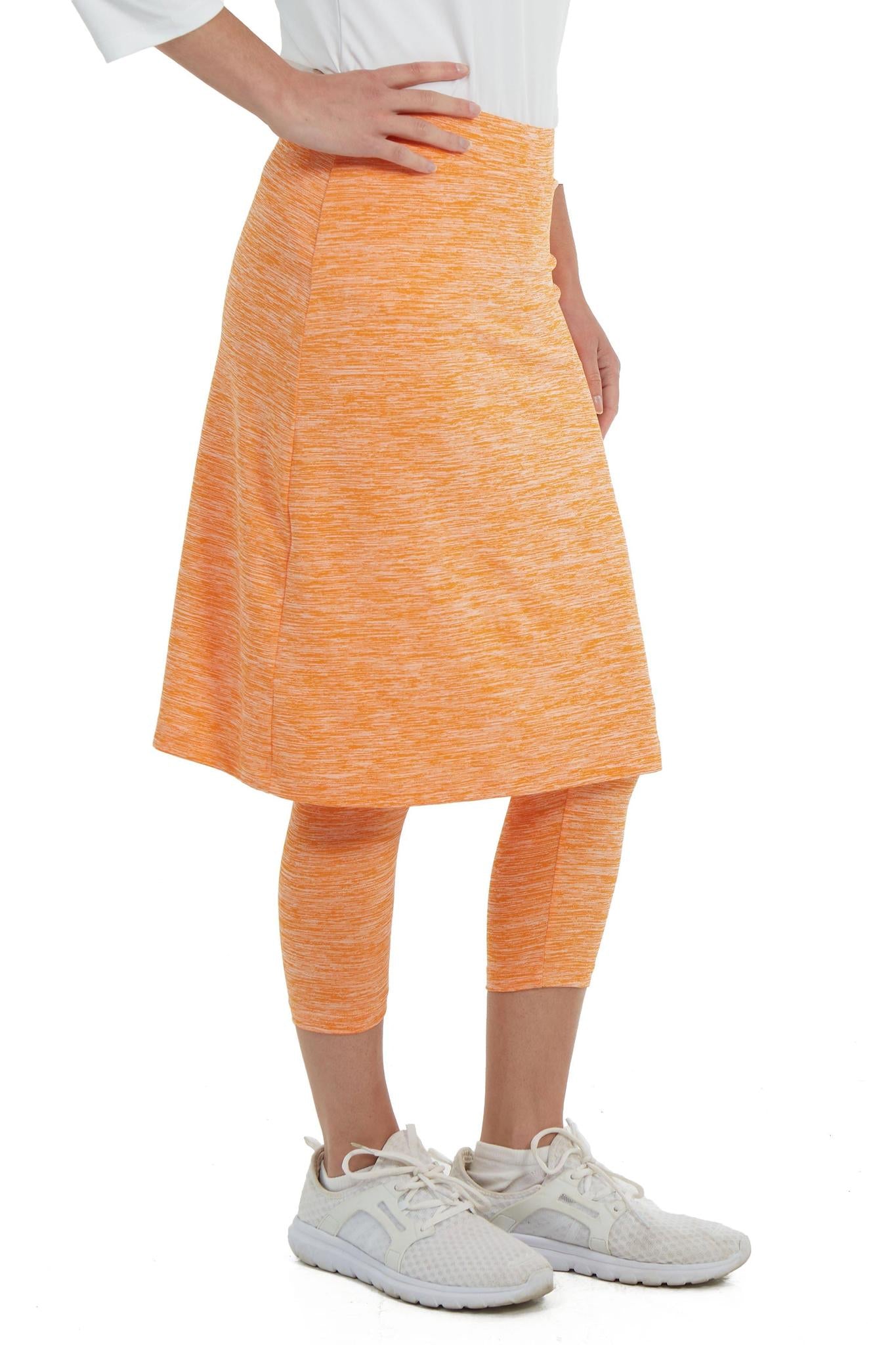 SpaceDye Snoga Athletic Skirt in Orange Slush