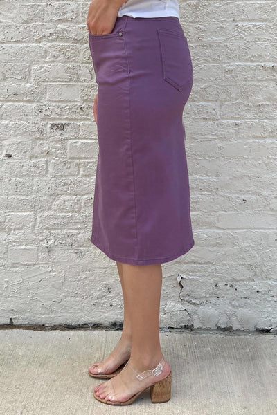 JDA Purple Iris Denim Skirt (FINAL SALE)