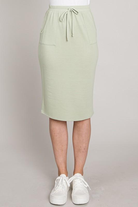 Jogger Skirt in Sage