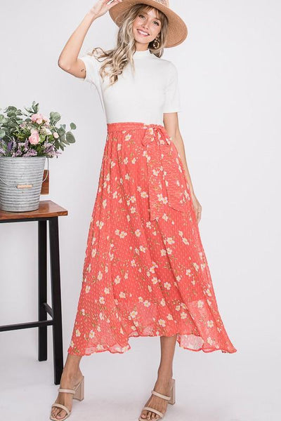 Darling Floral Maxi Dress in Coral (FINAL SALE)