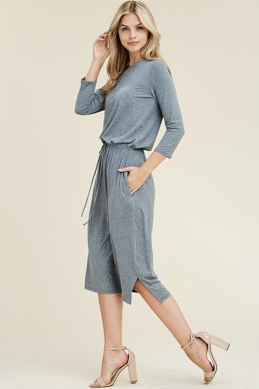 Live-in Two-tone Lounge Dress (Grey) - FINAL SALE