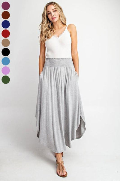 High-Rise Swing Maxi Skirt (Grey) - FINAL SALE