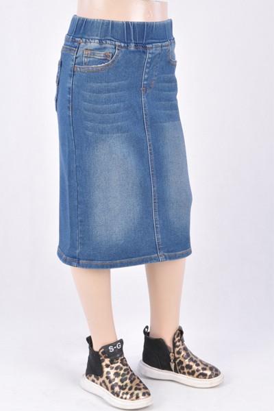 GIRLS Classic Waistband Denim Skirt (Vintage)- FINAL SALE