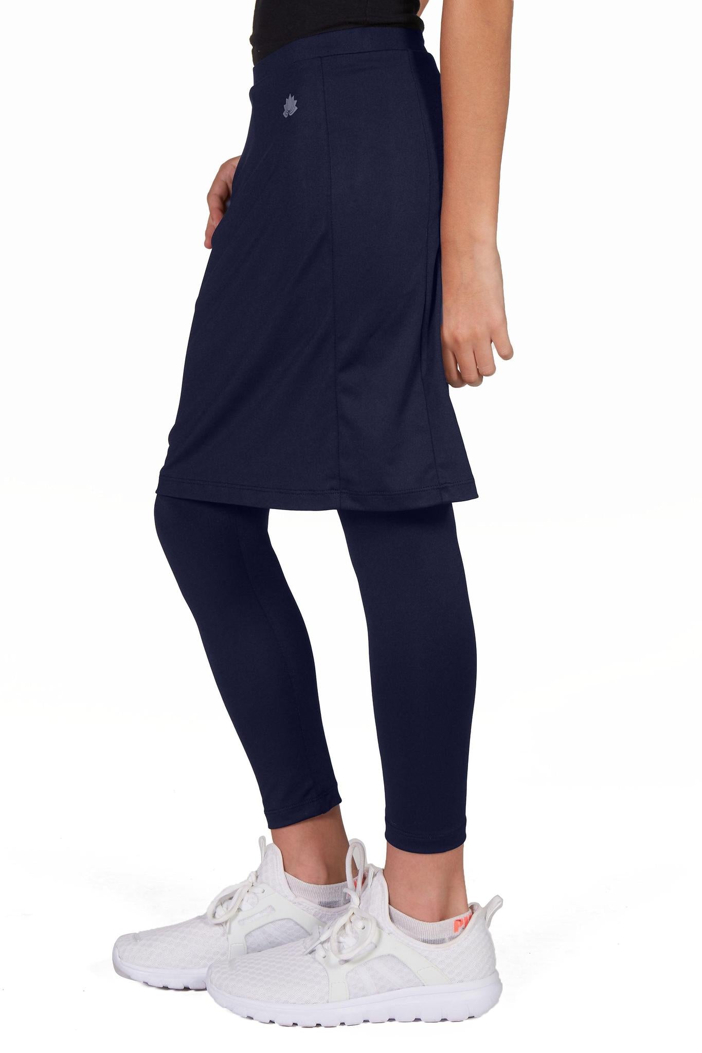 GIRLS Ankle Fit Snoga Athletic Skirt in Navy